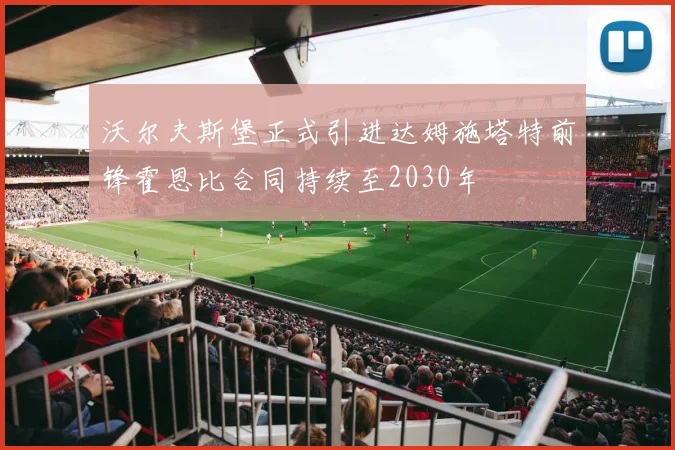 沃尔夫斯堡正式引进达姆施塔特前锋霍恩比合同持续至2030年